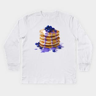 glittery pancakes Kids Long Sleeve T-Shirt